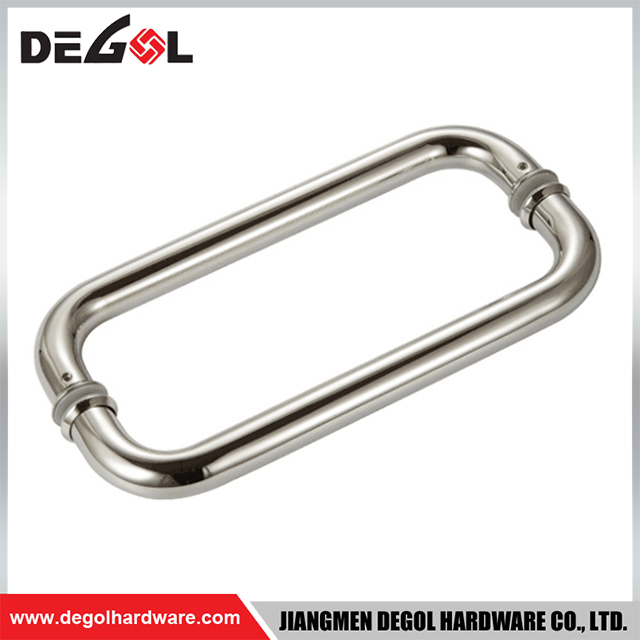 Tirador Sus304 de puerta de cristal de entrada espalda con espalda de acero inoxidable DP1003