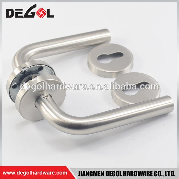 Manija de puerta de doble cara de acero inoxidable 201/304 de estilo americano caliente