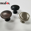 Pomo de gabinete de níquel satinado de cobre antiguo negro para cajón de muebles de aleación de zinc ZK140