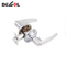 Juego de cerradura de palanca de puerta, cerradura tubular interior de níquel satinado cerradura tubular cerradura de manija de puerta de doble cara
