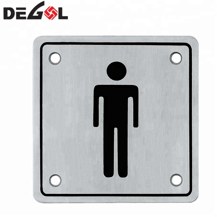 Placa de señalización de puerta de inodoro de acrílico 2019