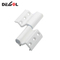 Tipos de venta caliente de aleación de aluminio plateado de trabajo ligero ranura redonda ventana abatible bisagra estancia