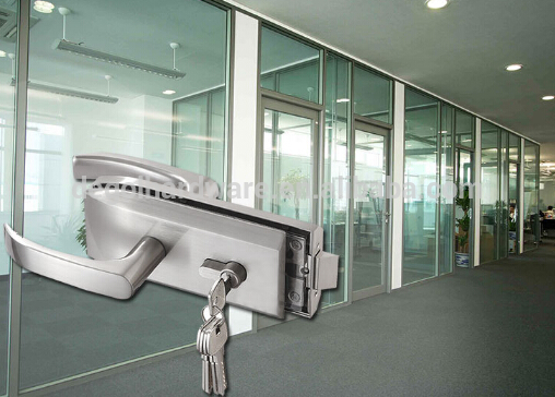 Cerradura de puerta de cristal de acero inoxidable de alta calidad con mango