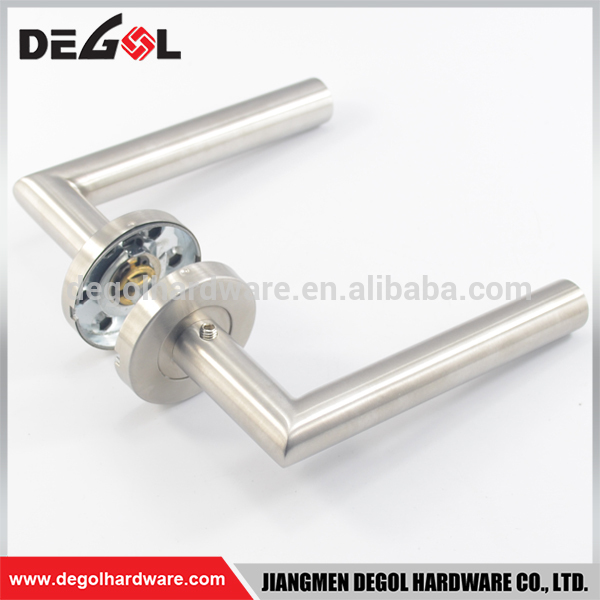 Manija de puerta de sala de cocina de acero inoxidable de palanca sólida de proveedor de China