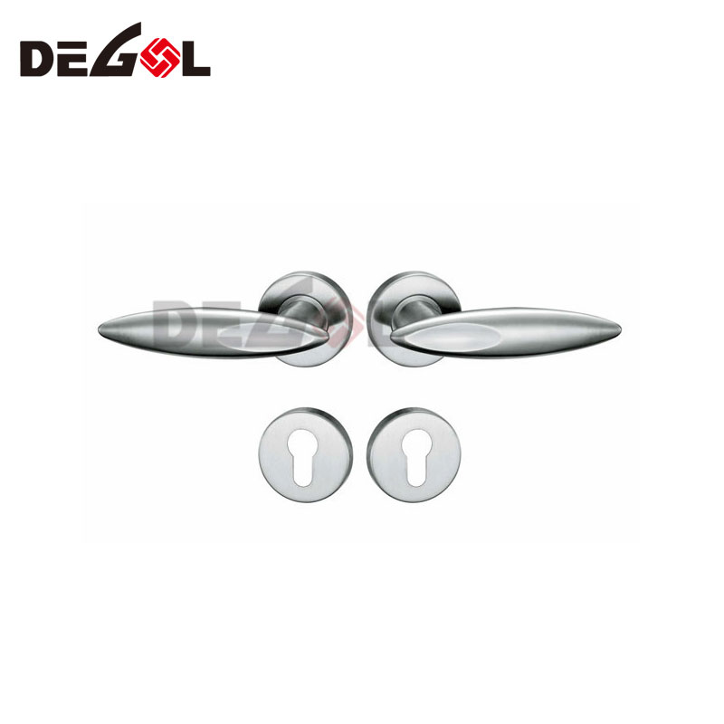 manija de puerta de palanca s&oacute;lida de acero inoxidable