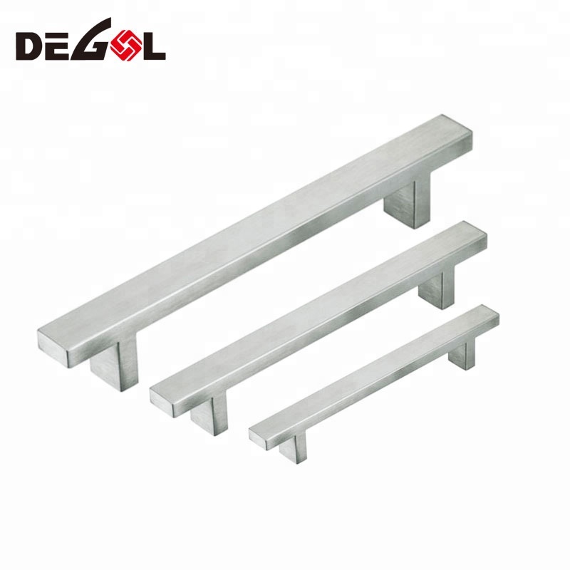 Venta caliente de China hacer muebles de acero inoxidable cocina elegante muebles nuevos manijas