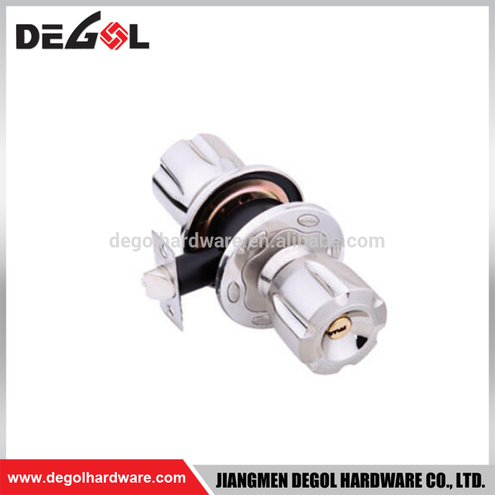 Cerradura de puerta de casa de diseño especial de níquel negro y latón polaco