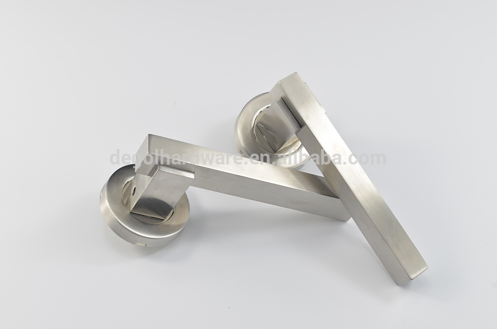 Manija de la palanca de la puerta cerradura de la puerta manijas sólidas tipo venta caliente manijas de puerta de metal hechas en china