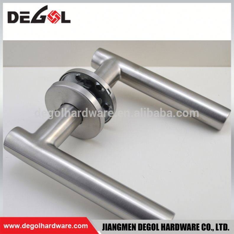 China al por mayor de gama alta de acero inoxidable de doble cara residencial tubo puerta palanca moderna privacidad