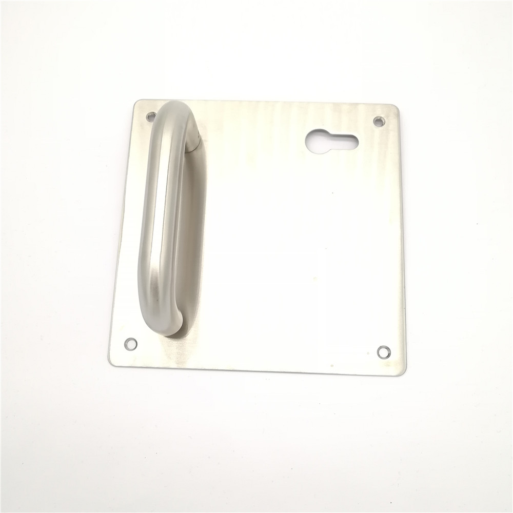 Manijas de puerta de aleación de zinc de diseño único Manija de palanca en placa