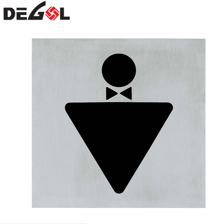 Placa de señal de puerta de WC