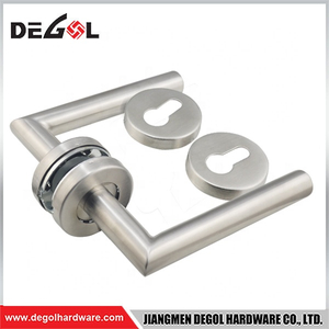 Manija de doble puerta de tubo redondo trefilado de acero inoxidable, producida en China