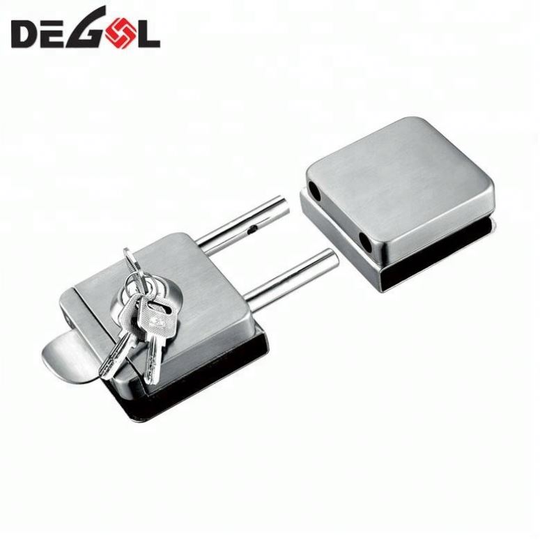 Cerradura de la puerta de vidrio de acero inoxidable