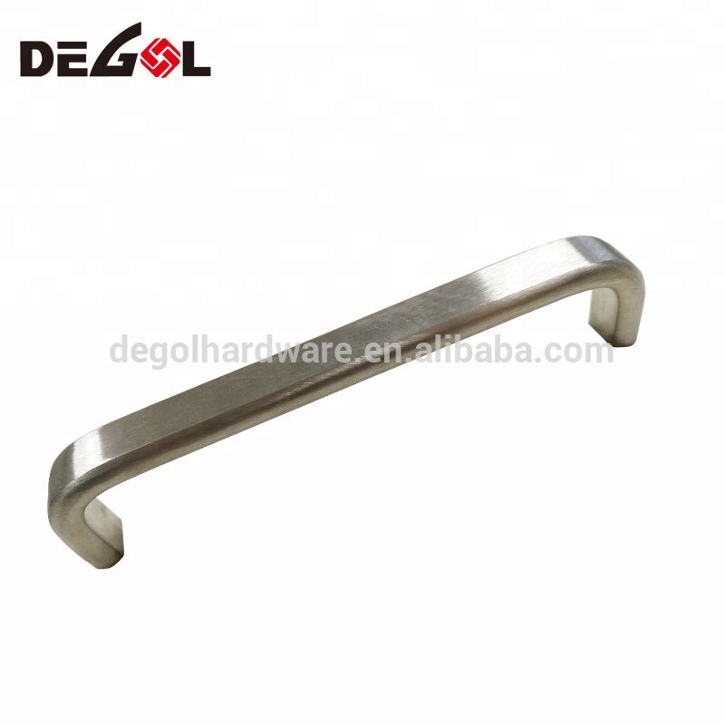 Manija de gabinete de diseño de pavo de acero inoxidable para aparadores