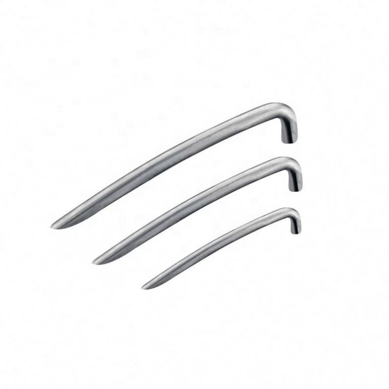 Venta caliente de América moderna simple acero inoxidable dormitorio gabinete tirador al ras tiradores