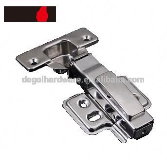 Diapositiva de hierro de venta caliente en bisagra de puerta de esquina de gabinete de muebles de superposición completa regular