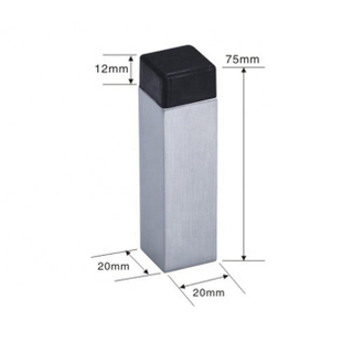 Tapón decorativo de metal sólido para puerta de goma