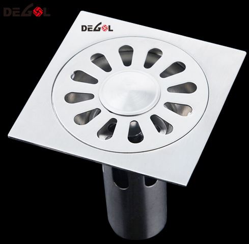 Tirador de puerta con pies Cubierta de drenaje de piso de hierro fundido