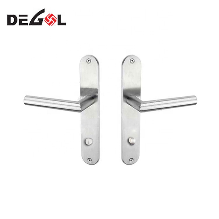 Manillas de puerta de acero inoxidable 201/304 de alta calidad, placa posterior