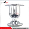 Patas de mesa de comedor elegantes muebles de oficina cromados patas de metal pata safa