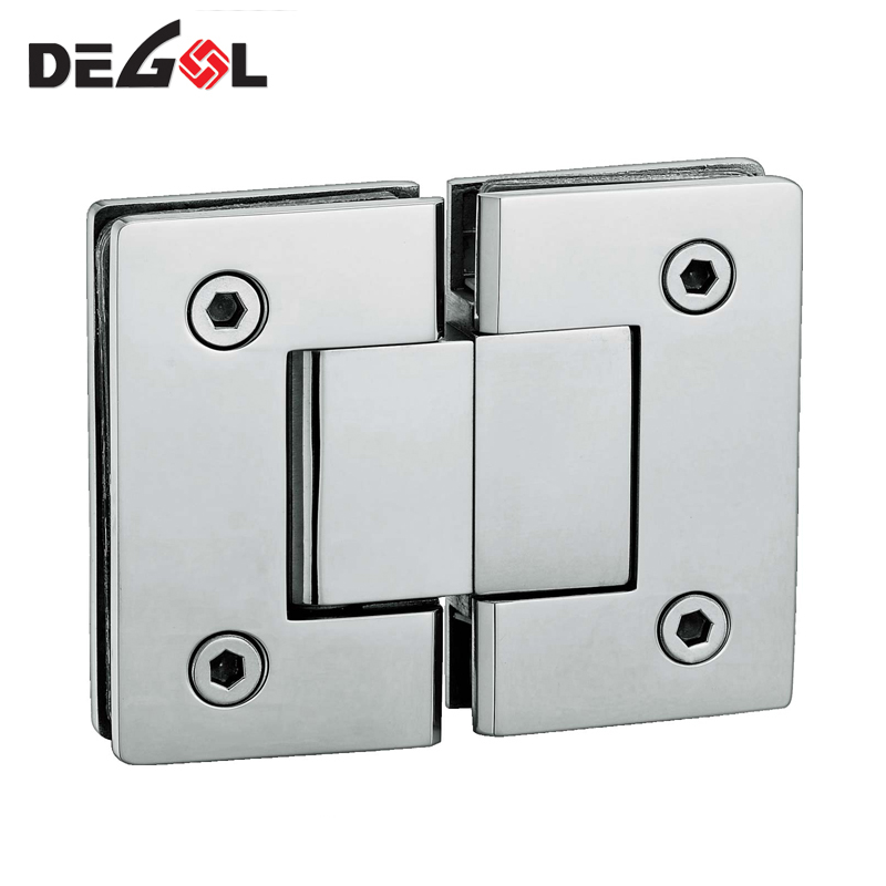Abrazaderas y bisagras de vidrio de acero inoxidable montadas en la pared para ducha de baño GC1007