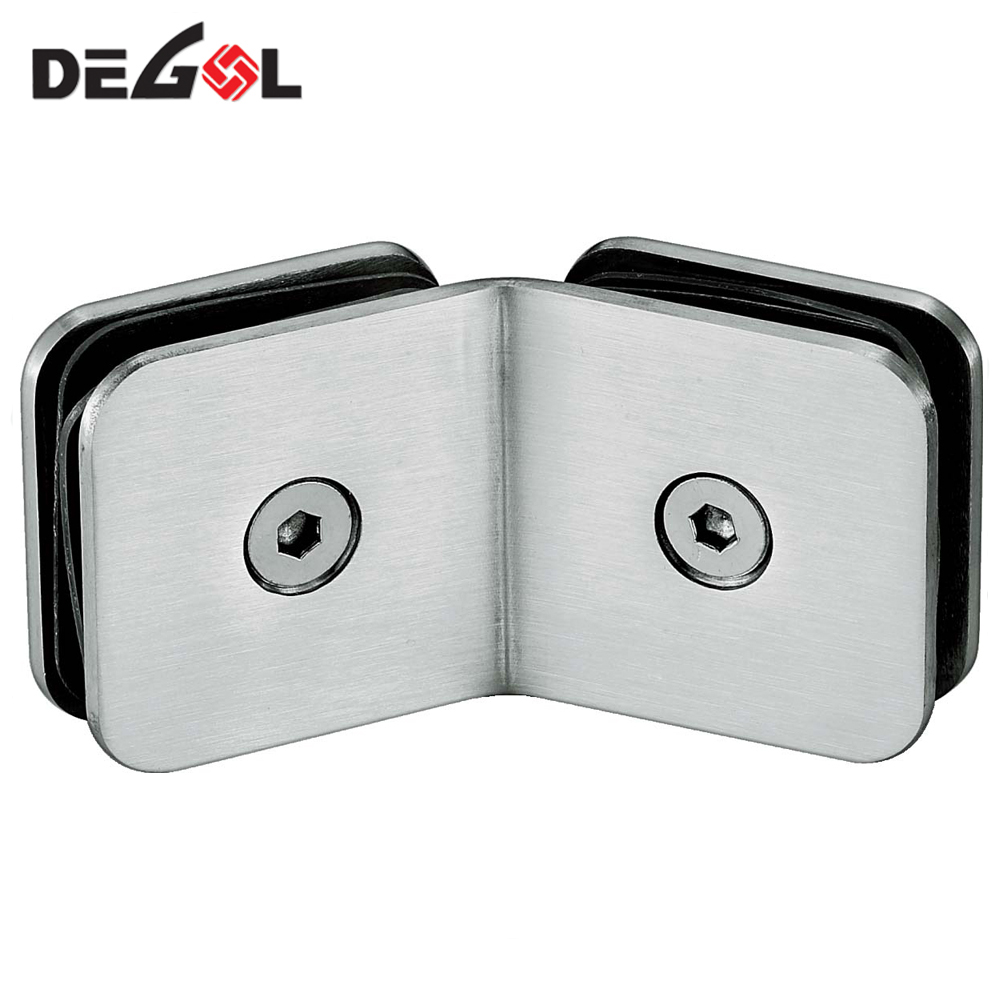 GC1006 abrazadera de estante de vidrio de acero inoxidable al por mayor de 135 grados