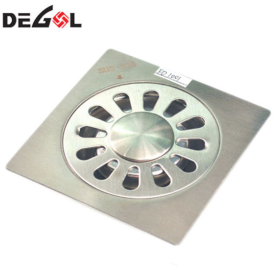 Manija de puerta FD1006 con tubo de drenaje de piso de acero inoxidable 304