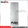 SP1011 Inodoro de placa redonda con señal de empuje de metal de acero inoxidable personalizado