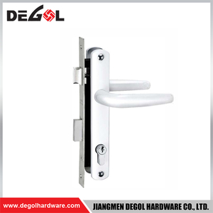 Cerradura de puerta corrediza de vidrio de aluminio SL1015, estrecha, 85 mm, contraseña, impermeable, para exteriores, con aplicación TTlock, puerta lateral doble 