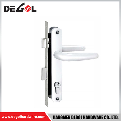 Cerradura de puerta corrediza de vidrio de aluminio SL1015, estrecha, 85 mm, contraseña, impermeable, para exteriores, con aplicación TTlock, puerta lateral doble 