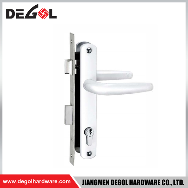 Cerradura de puerta corrediza de vidrio de aluminio SL1015, estrecha, 85 mm, contraseña, impermeable, para exteriores, con aplicación TTlock, puerta lateral doble 