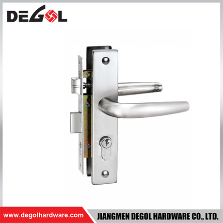 Cerradura de puerta corrediza de vidrio de aluminio SL1013, estrecha, 85 mm, contraseña, impermeable, para exteriores, con aplicación TTlock, puerta lateral doble 