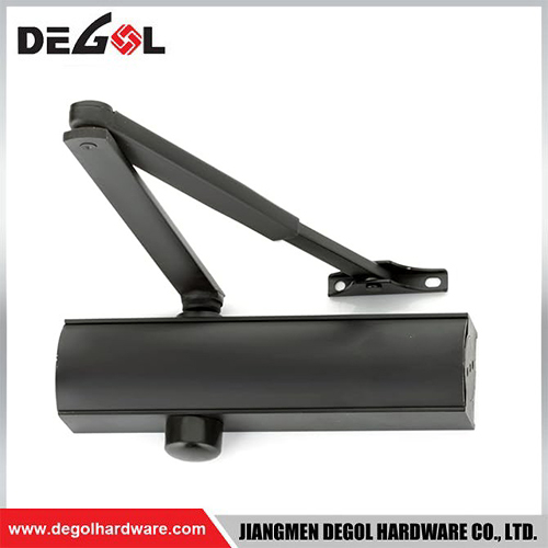 Muelle de puerta ajustable hidráulico de seguridad DCL1004 con puntales de gas Cierrapuertas automático con resorte oculto de arriba