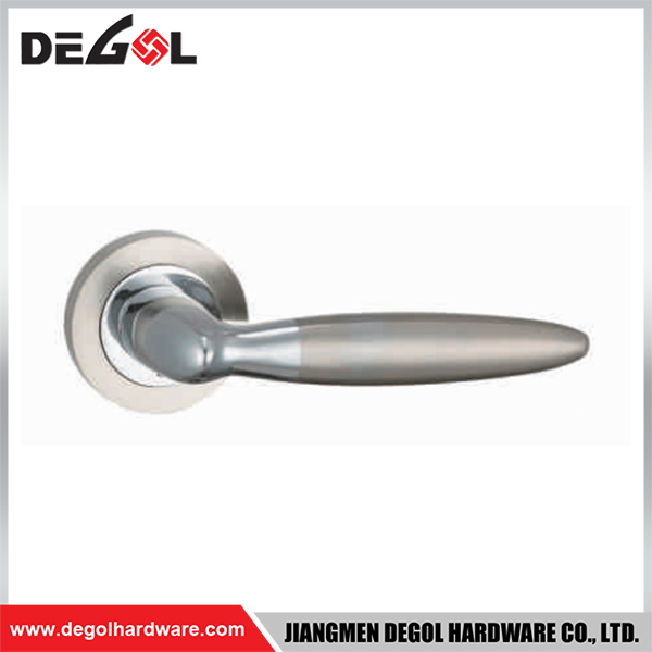 Manija de puerta sofisticada de zinc y aluminio, material resistente, refina cualquier espacio