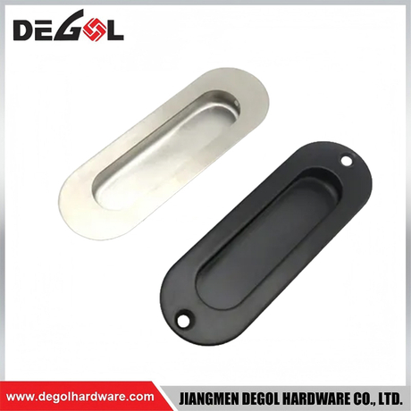 Hardware elegante de la puerta de la decoración del hogar de la forma curvada elegante del tirón ovalado
