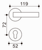 Palanca de puerta moderna de zinc y aluminio, tacto suave, mejora la decoración de tu puerta