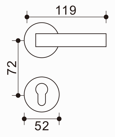Palanca de puerta moderna de zinc y aluminio, tacto suave, mejora la decoración de tu puerta