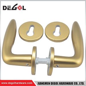 Manija de puerta con palanca de puerta de tubo dorado LH1030 para puerta
