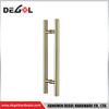 DP1021 Manija de puerta de vaivén de acero inoxidable dorado de vidrio 304 de grado comercial de alta resistencia 