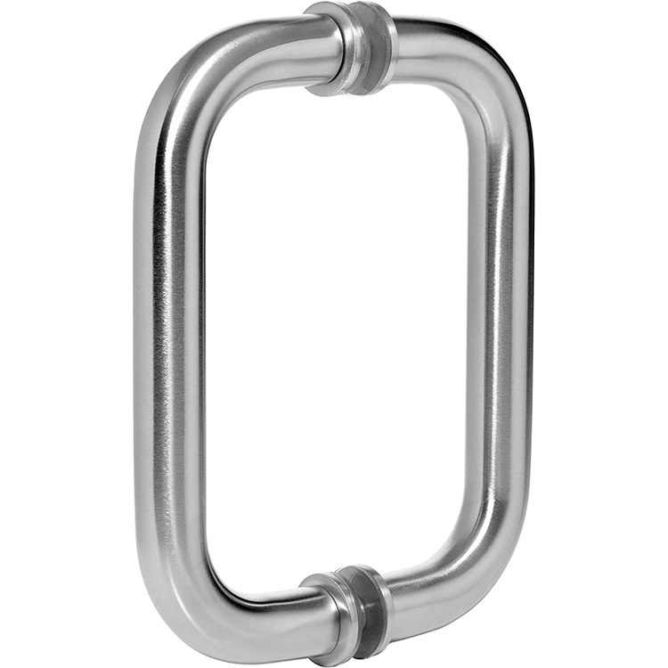Tirador Sus304 de puerta de cristal de entrada espalda con espalda de acero inoxidable DP1003