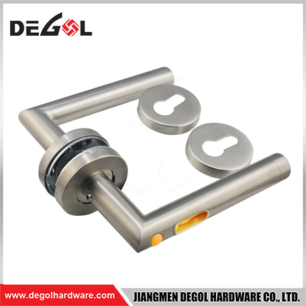 Manija de puerta de acero inoxidable 304 para baño. 