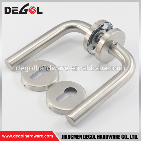 Manija de puerta de doble cara de acero inoxidable 201/304 de estilo americano caliente