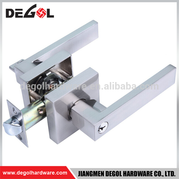 Manija de palanca de entrada tubular de aleación de zinc de alta calidad cerradura de puerta giratoria doble