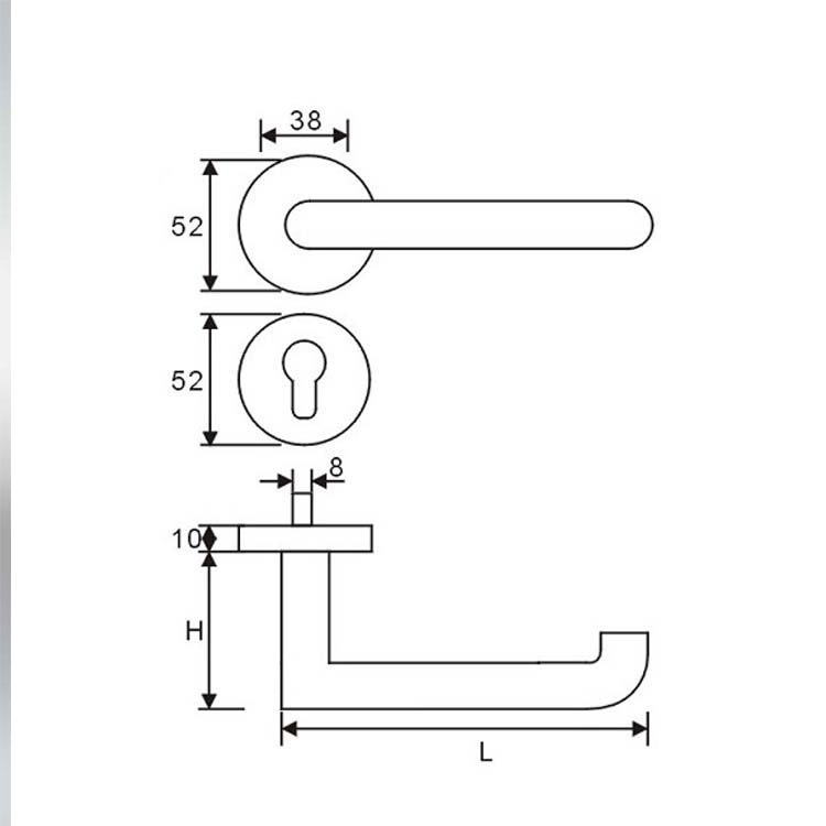 Manija de la puerta de la ferretería de Guangdong para la cocina