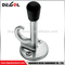 Venta caliente puerta de acero inoxidable montada creativa diferentes tipos únicos de tapones de puerta con gancho de ropa