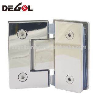 Bisagra de puerta de vidrio templado montada en la pared de ducha de baño de acero inoxidable de venta caliente