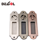 Cerradura de puerta estrecha de embutir, cerradura de puerta corredera para tirador de puerta de madera, cerradura deslizante