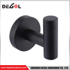 HKS1210 Gancho para toalla de estilo cuadrado moderno, negro mate, resistente, de acero inoxidable, para bata, abrigo y ropa