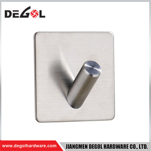 HKS1204 Gancho de pared cuadrado, gancho para abrigos montado en la pared resistente, gancho para bata para dormitorio, baño y baño