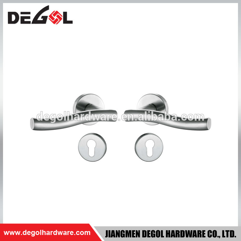 Manijas de puerta de palanca de plástico de tubo de acero inoxidable Venta al por mayor de China para puerta interior